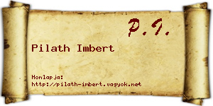 Pilath Imbert névjegykártya